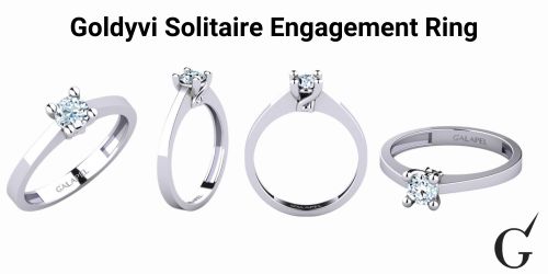 Goldyvi 0.41 Carat Round Solitaire Engagement Ring