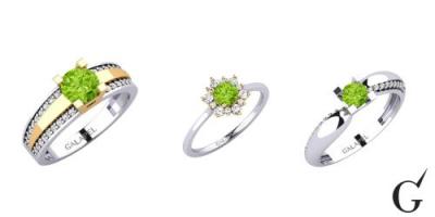 Green Peridot Rings