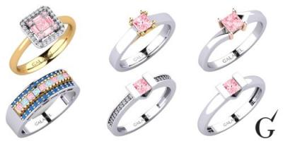 Princess Cut Rosa Diamant Ringe: Eine seltene Darstellung von Schönheit und Eleganz
