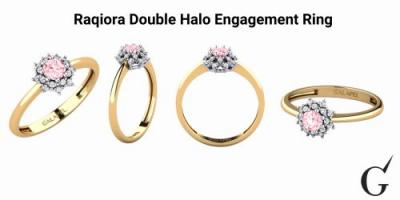 Der Raqiora Double Halo Verlobungsring: Zeitlose Eleganz trifft auf personalisierten Glanz