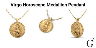 Titel: Das perfekte Geschenk für die Jungfrau-Saison: Galapels Jungfrau-Horoskop-Medaillon-Anhänger