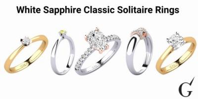 Weißer Saphir Verlobungsringe: Eleganz neu definiert