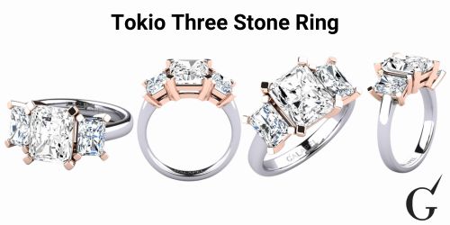 Tokio Three Stone Ring