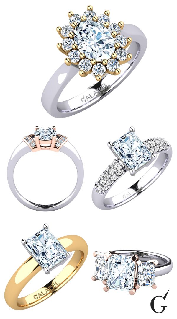 Big Stone Engagement Rings