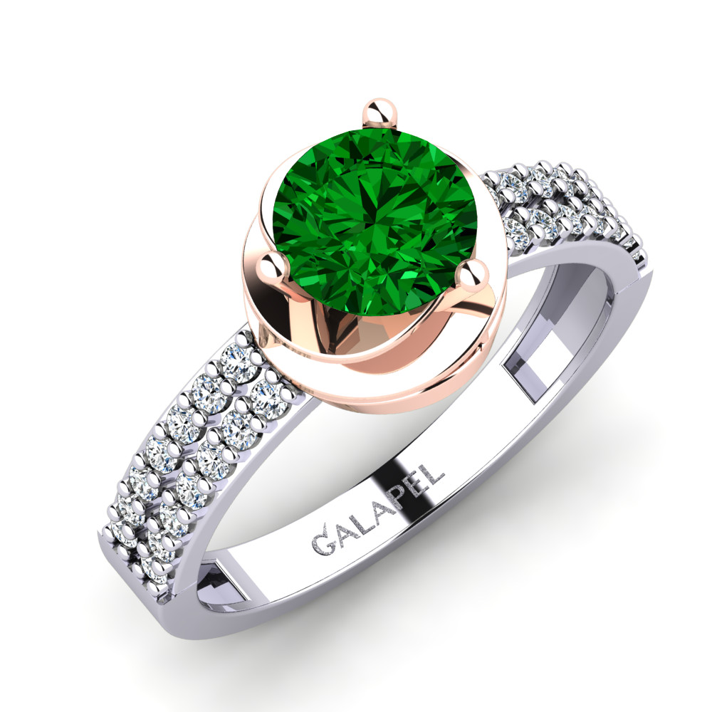 Green Swarovski Ring